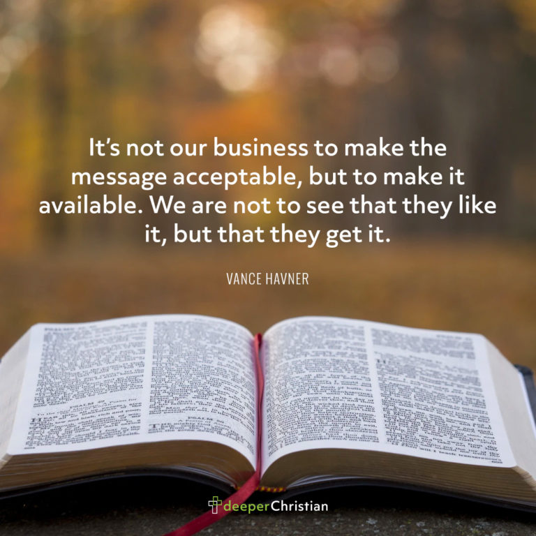 Sharing the Gospel – Vance Havner | Deeper Christian Quotes
