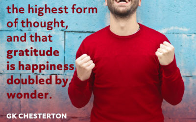 Happiness Doubled By Wonder – GK Chesterton