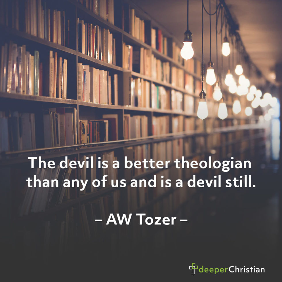 i talk back to the devil aw tozer