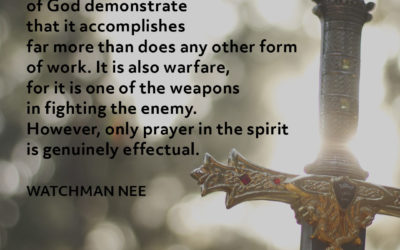 The Weapon of Prayer – Watchman Nee