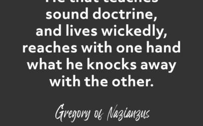 Living without Hypocrisy – Gregory of Nazianzus