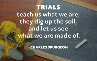 Trials teach us – Charles Spurgeon