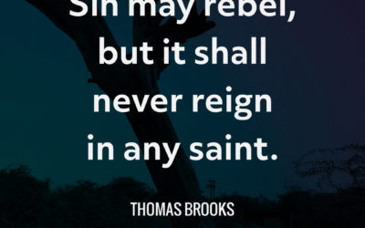 Sin Doesn’t Reign in the Saint – Thomas Brooks