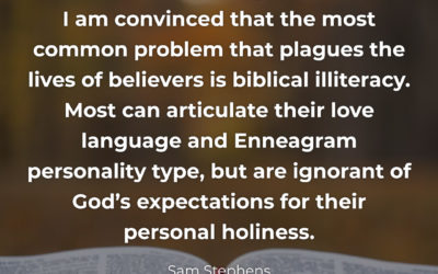 The most common problem that plagues believers – Sam Stephens