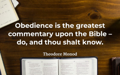 The Commentary of Obedience – Theodore Monod