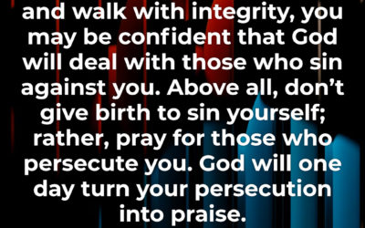 Integrity and Persecution – Warren Wiersbe
