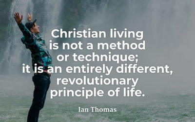 Christianity is a revolutionary principle of life – Ian Thomas