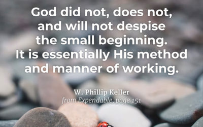 Don’t despise small beginnings – W. Phillip Keller