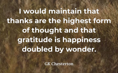 Highest form of thought – GK Chesterton