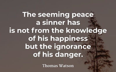 Seeming Peace of Sinners – Thomas Watson