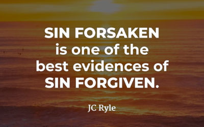 Sin forsaken and forgiven – JC Ryle