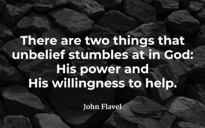 Unbelief – John Flavel