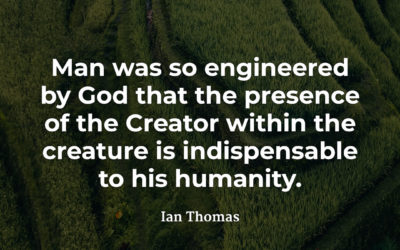 God presence is indispensable – Ian Thomas