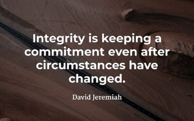 Integrity – David Jeremiah