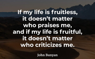 Praise and Criticism – John Bunyan