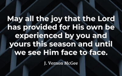 Joy of the Lord – J. Vernon McGee