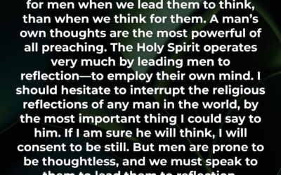 The importance of thinking – Ichabod Spencer