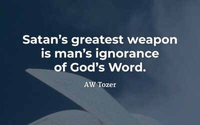 Satan’s greatest weapon – AW Tozer