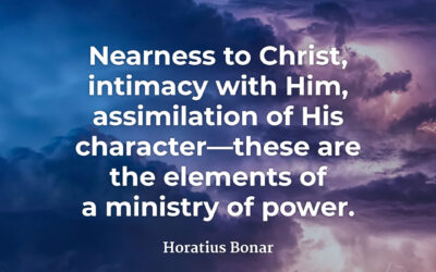 Elements of a Ministry of Power – Horatius Bonar