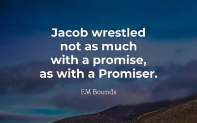 Jacob’s wrestling – EM Bounds