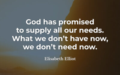 God’s Promise – Elizabeth Elliot