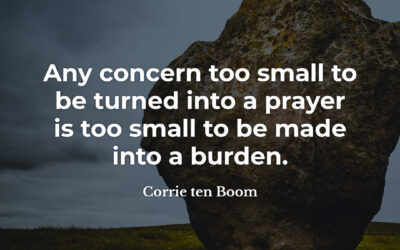 Dealing with concerns – Corrie ten Boom
