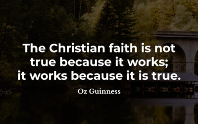 Faith works because it’s true – Oz Guinness