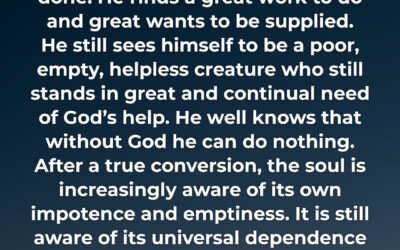 Depend on God for everything – Jonathan Edwards