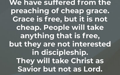 Suffered from cheap grace – Vance Havner