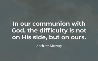 Communicating with God – Andrew Murray