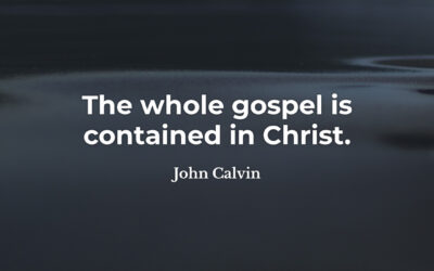 The whole gospel – John Calvin