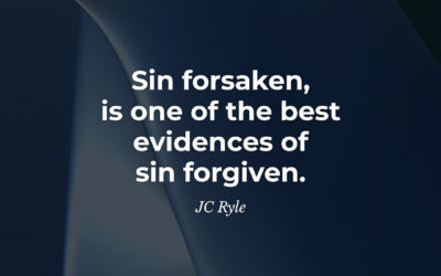 Sin forsaken and forgiven – JC Ryle