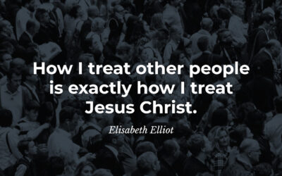 How I treat Jesus – Elisabeth Elliot