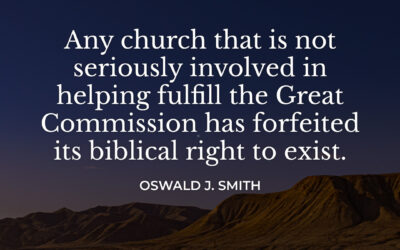 Fulfill the Great Commission – Oswald J. Smith