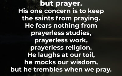 Satan dreads nothing but prayer – Samuel Chadwick