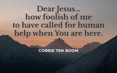 Jesus is here – Corrie ten Boom