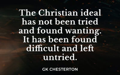 The Christian standard – GK Chesterton