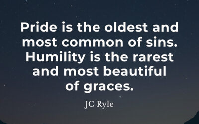 Pride and Humility – JC Ryle