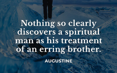 How we treat erring brothers – Augustine